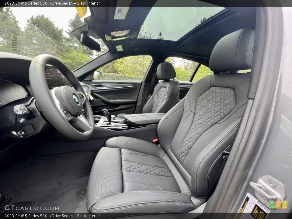 Black Interior Front Seat for the 2023 BMW 5 Series 530i xDrive Sedan #146013493