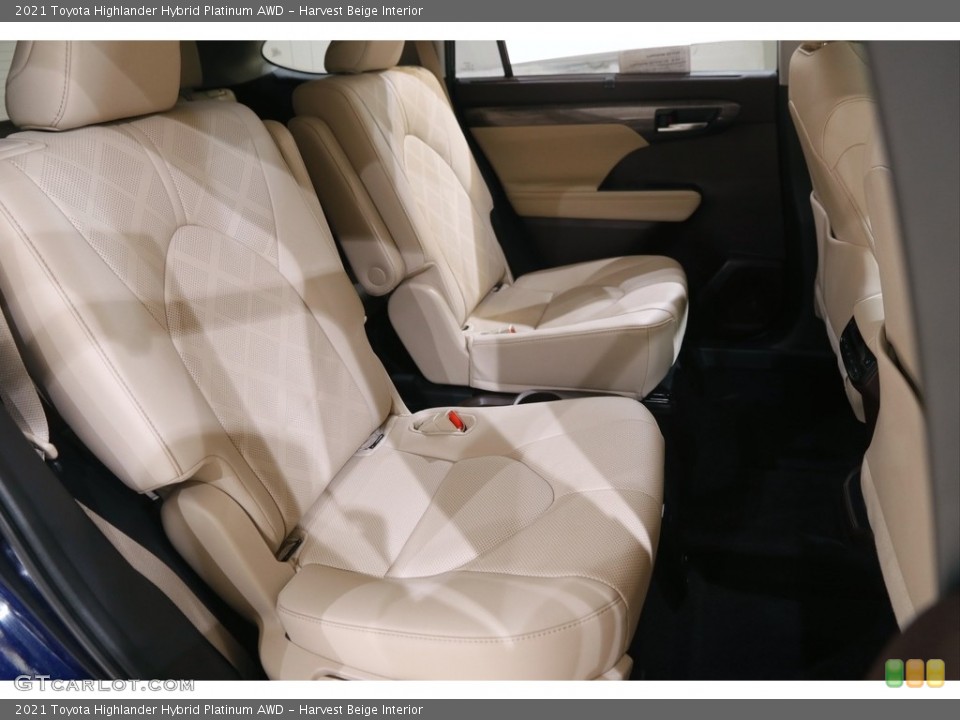 Harvest Beige Interior Rear Seat for the 2021 Toyota Highlander Hybrid Platinum AWD #146015520