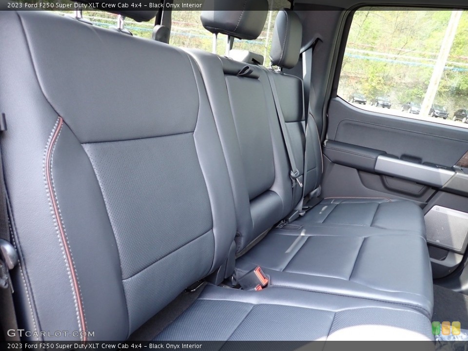 Black Onyx Interior Rear Seat for the 2023 Ford F250 Super Duty XLT Crew Cab 4x4 #146016147