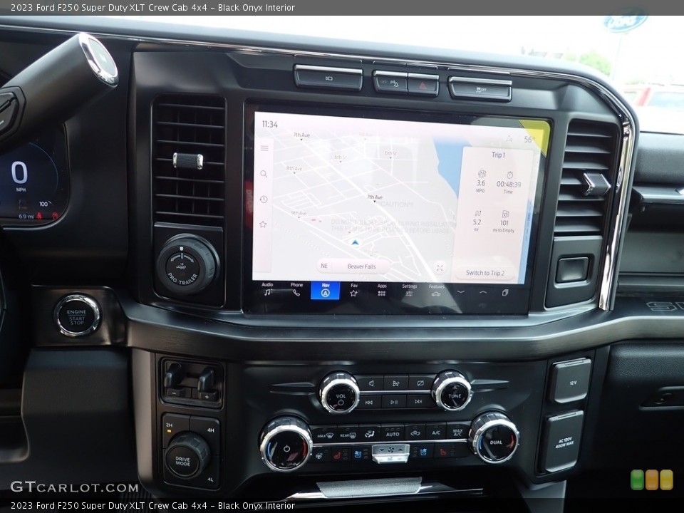 Black Onyx Interior Navigation for the 2023 Ford F250 Super Duty XLT Crew Cab 4x4 #146016273