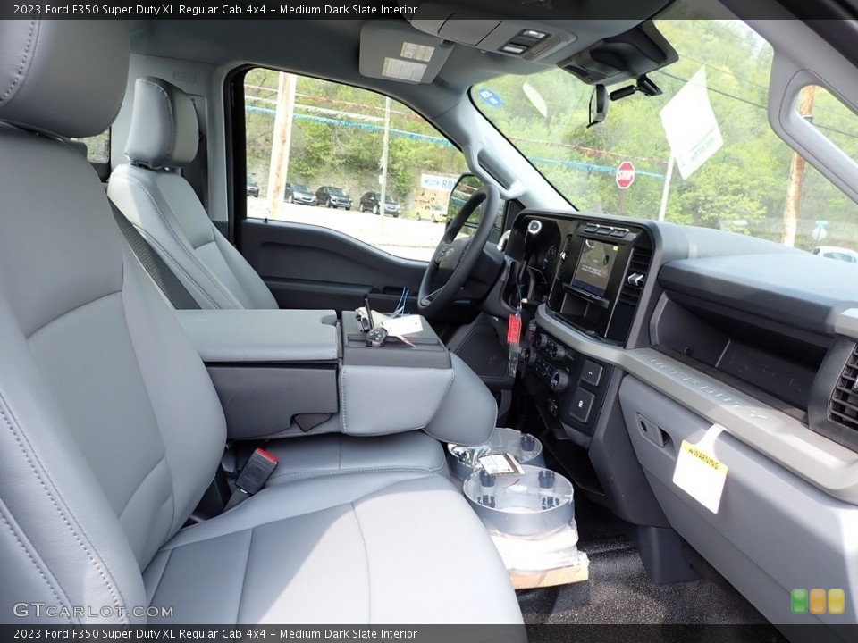 Medium Dark Slate Interior Front Seat for the 2023 Ford F350 Super Duty XL Regular Cab 4x4 #146016633