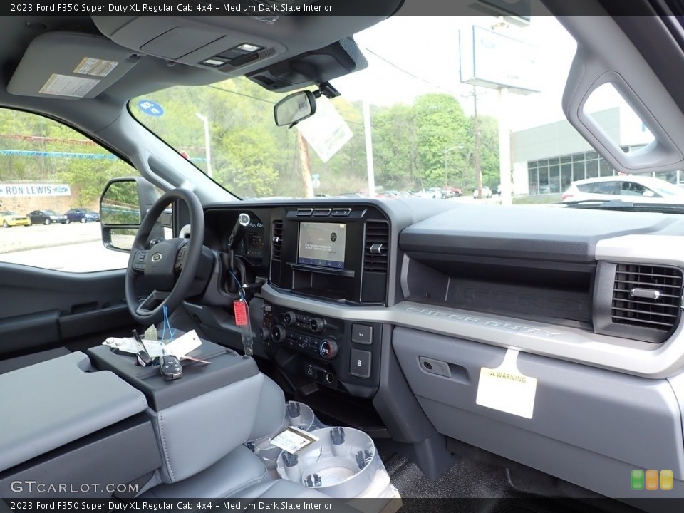 Medium Dark Slate Interior Dashboard for the 2023 Ford F350 Super Duty XL Regular Cab 4x4 #146016651