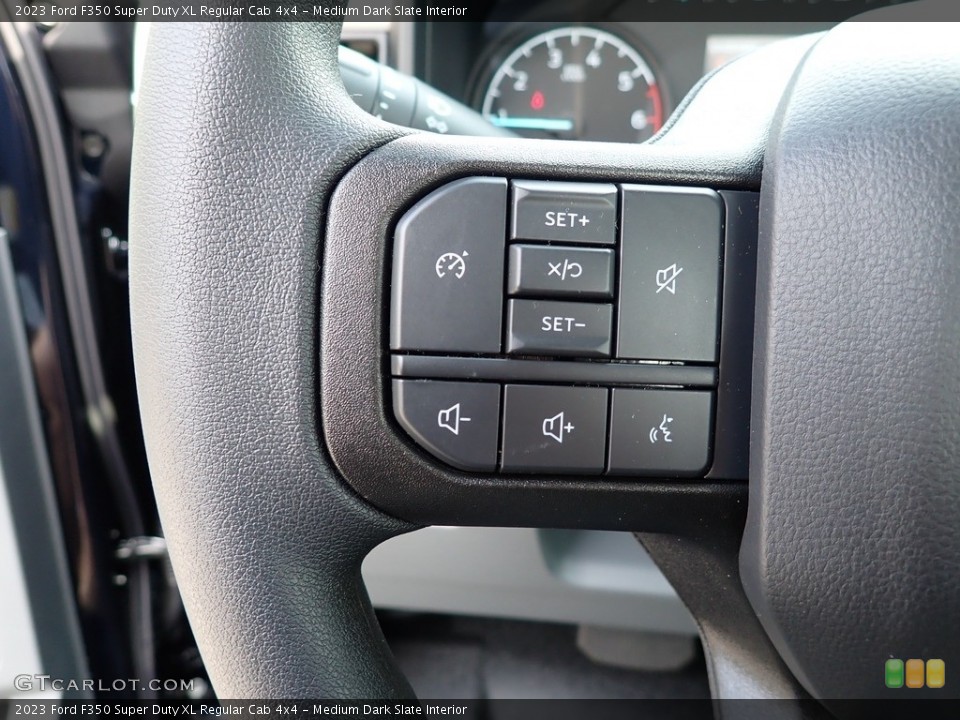 Medium Dark Slate Interior Steering Wheel for the 2023 Ford F350 Super Duty XL Regular Cab 4x4 #146016783