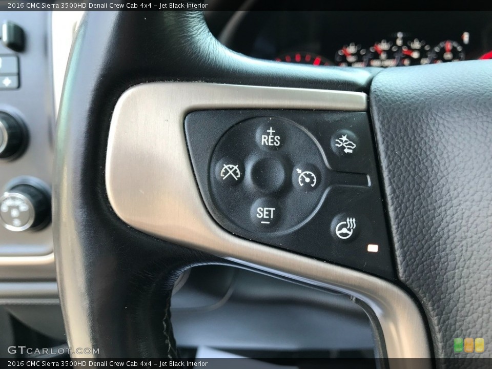 Jet Black Interior Steering Wheel for the 2016 GMC Sierra 3500HD Denali Crew Cab 4x4 #146017077