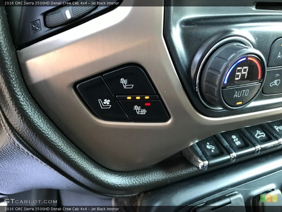 Jet Black Interior Controls for the 2016 GMC Sierra 3500HD Denali Crew Cab 4x4 #146017248