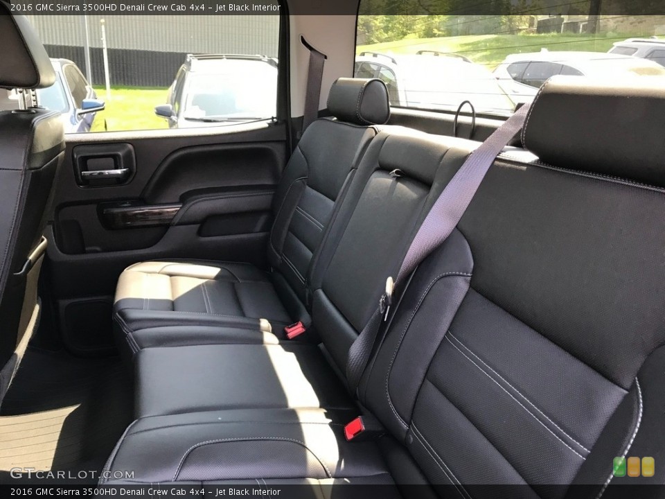 Jet Black Interior Rear Seat for the 2016 GMC Sierra 3500HD Denali Crew Cab 4x4 #146017476