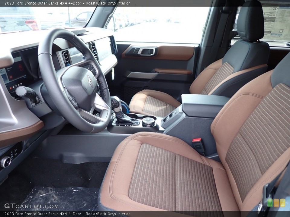 Roast/Black Onyx Interior Front Seat for the 2023 Ford Bronco Outer Banks 4X4 4-Door #146017515