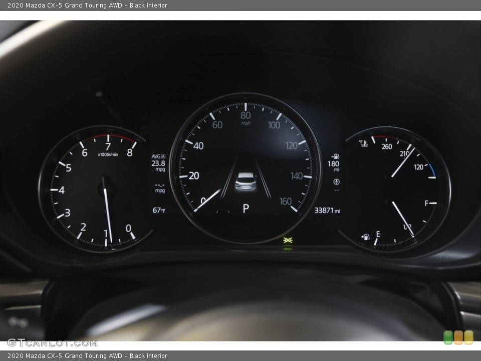 Black Interior Gauges for the 2020 Mazda CX-5 Grand Touring AWD #146018217