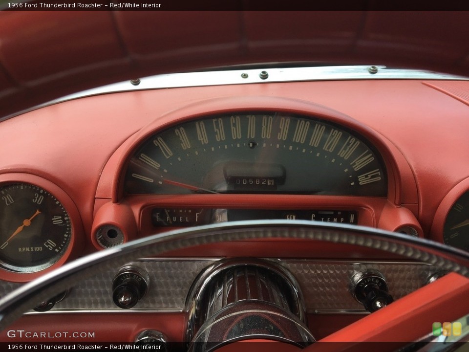Red/White Interior Gauges for the 1956 Ford Thunderbird Roadster #146018268