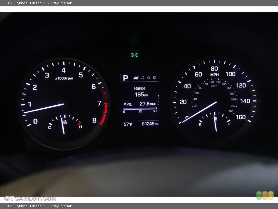 Gray Interior Gauges for the 2018 Hyundai Tucson SE #146019321