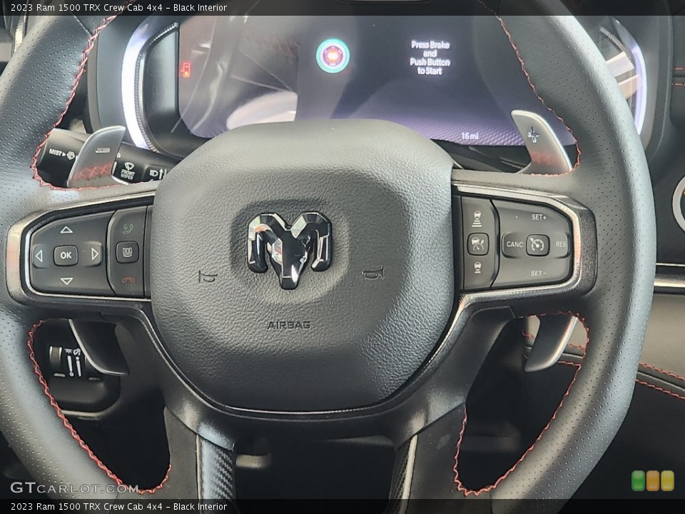 Black Interior Steering Wheel for the 2023 Ram 1500 TRX Crew Cab 4x4 #146019881