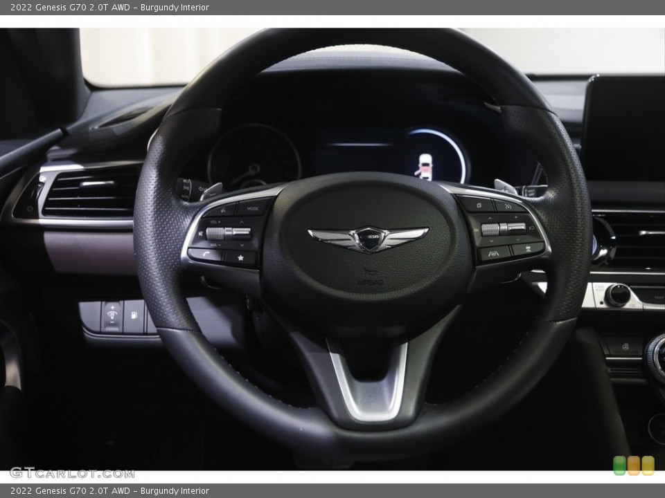 Burgundy Interior Steering Wheel for the 2022 Genesis G70 2.0T AWD #146020274