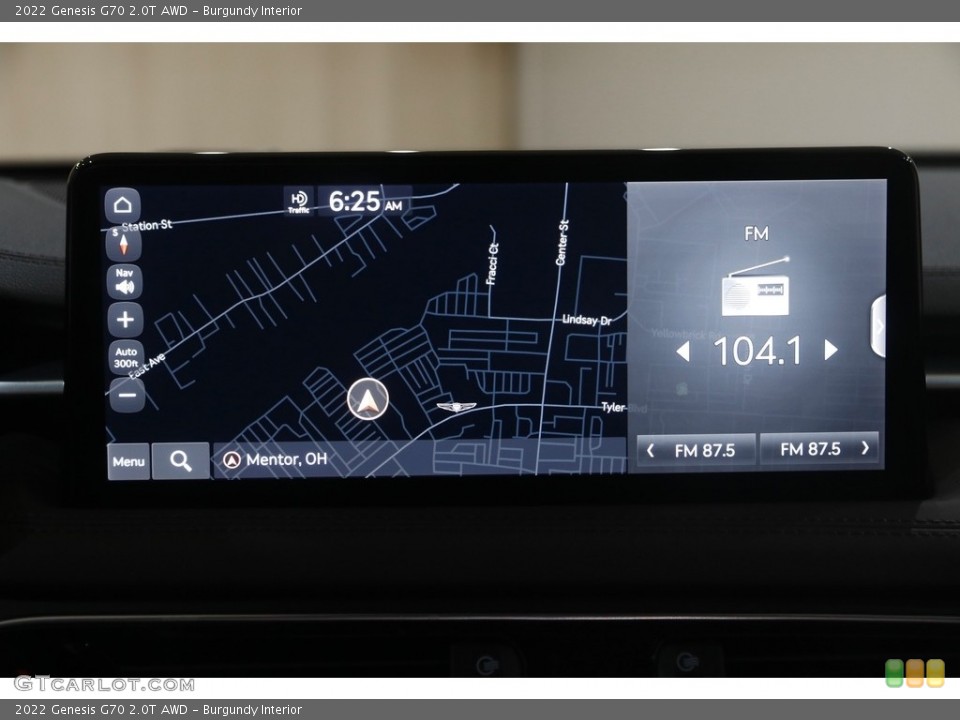 Burgundy Interior Navigation for the 2022 Genesis G70 2.0T AWD #146020322