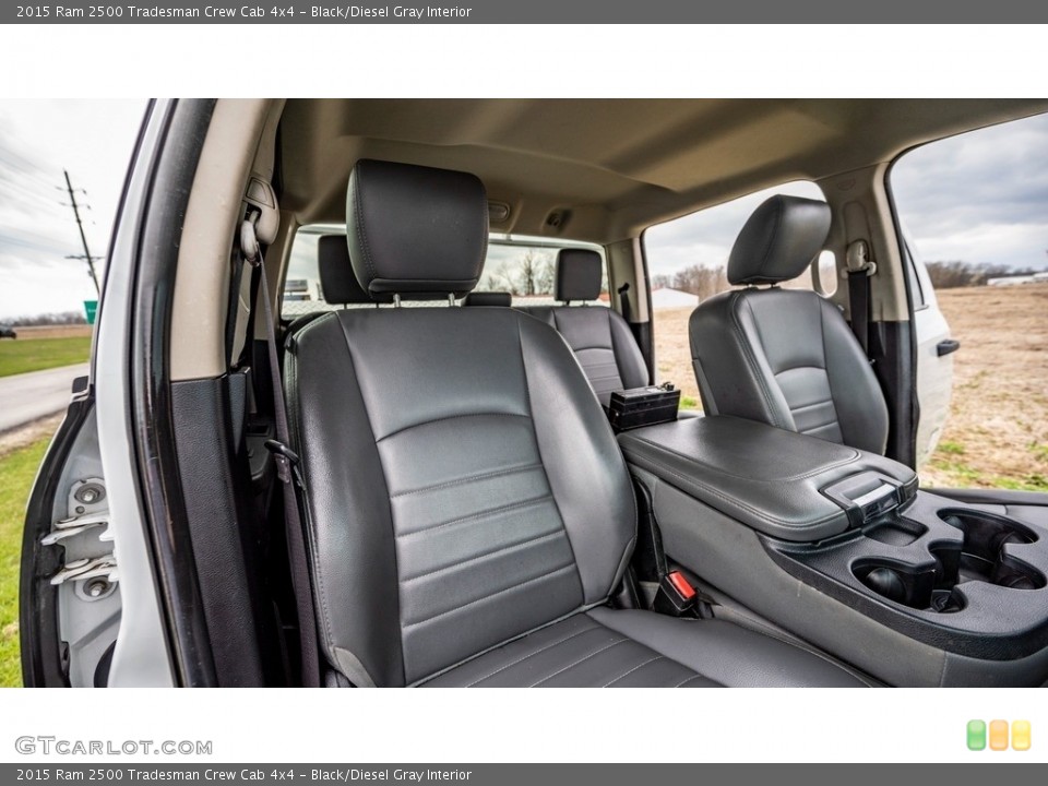 Black/Diesel Gray Interior Front Seat for the 2015 Ram 2500 Tradesman Crew Cab 4x4 #146020520