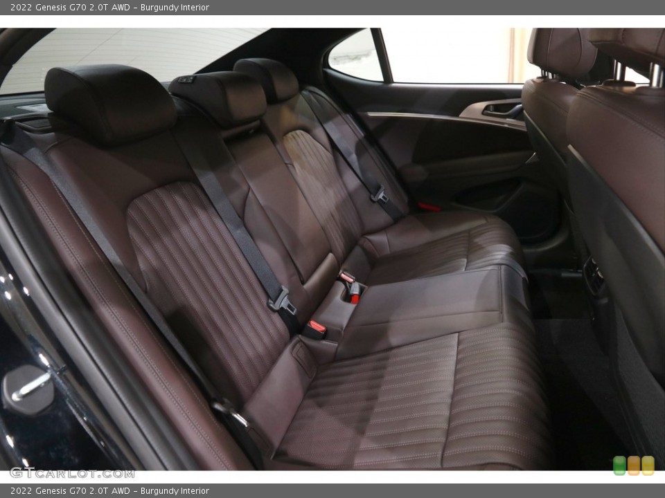 Burgundy Interior Rear Seat for the 2022 Genesis G70 2.0T AWD #146020550