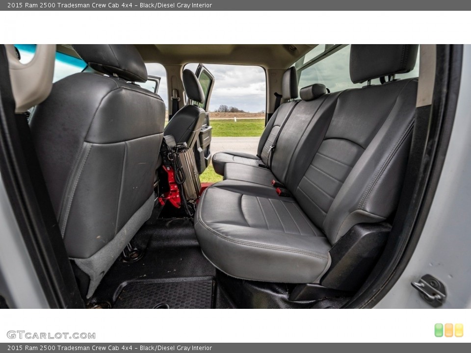 Black/Diesel Gray Interior Rear Seat for the 2015 Ram 2500 Tradesman Crew Cab 4x4 #146020553