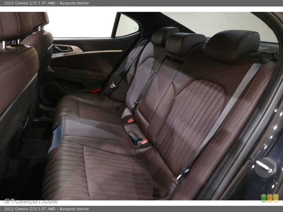 Burgundy Interior Rear Seat for the 2022 Genesis G70 2.0T AWD #146020568