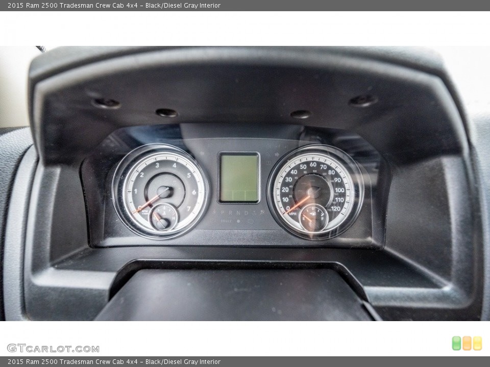 Black/Diesel Gray Interior Gauges for the 2015 Ram 2500 Tradesman Crew Cab 4x4 #146020850