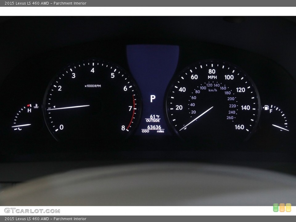 Parchment Interior Gauges for the 2015 Lexus LS 460 AWD #146021159
