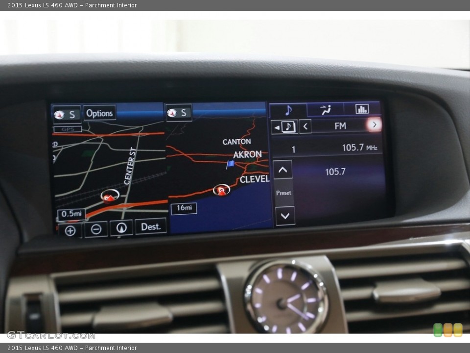 Parchment Interior Navigation for the 2015 Lexus LS 460 AWD #146021198