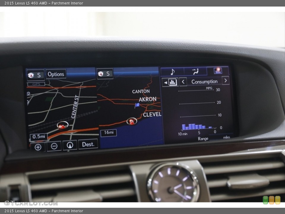 Parchment Interior Navigation for the 2015 Lexus LS 460 AWD #146021249