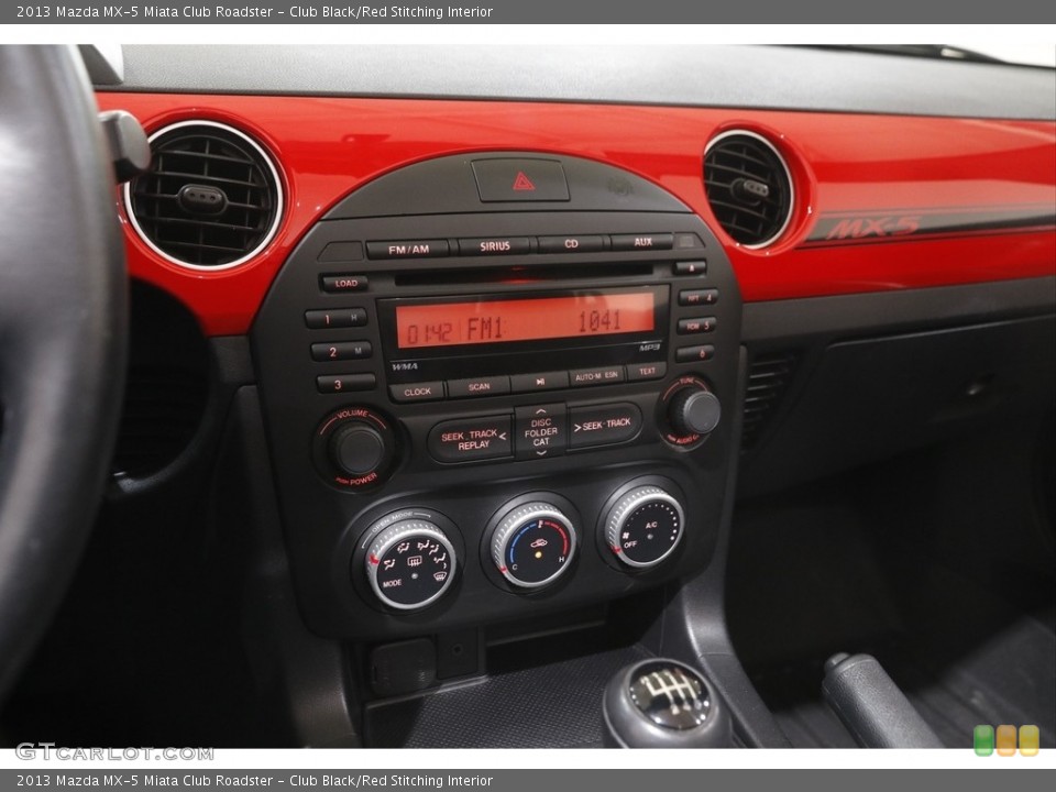 Club Black/Red Stitching Interior Controls for the 2013 Mazda MX-5 Miata Club Roadster #146021975