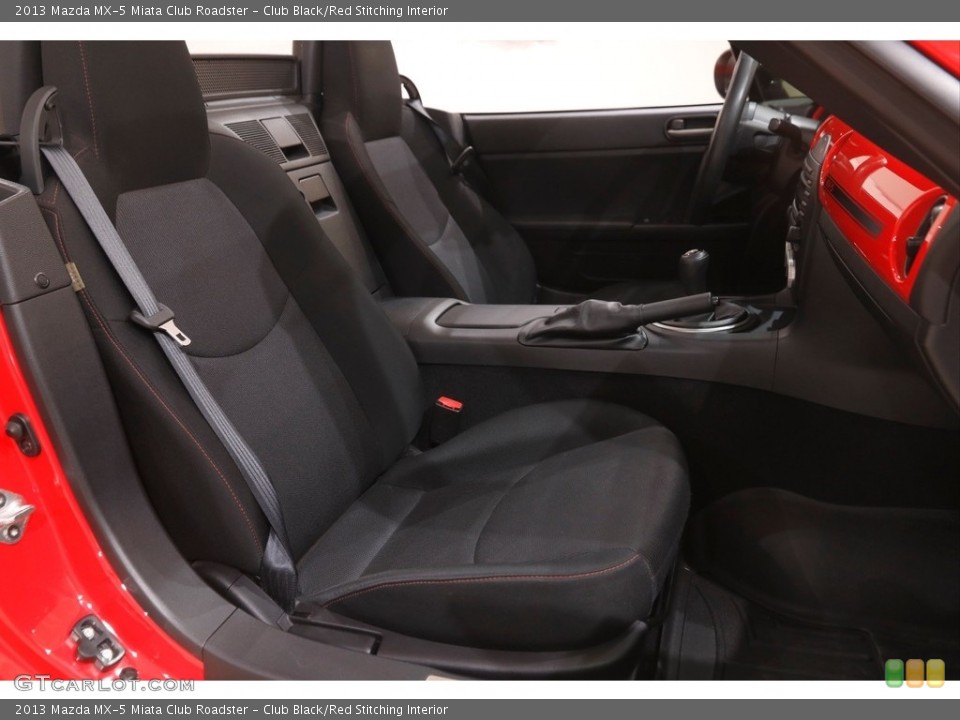 Club Black/Red Stitching Interior Front Seat for the 2013 Mazda MX-5 Miata Club Roadster #146022071