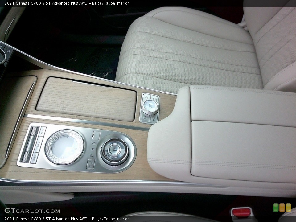 Beige/Taupe Interior Controls for the 2021 Genesis GV80 3.5T Advanced Plus AWD #146023298