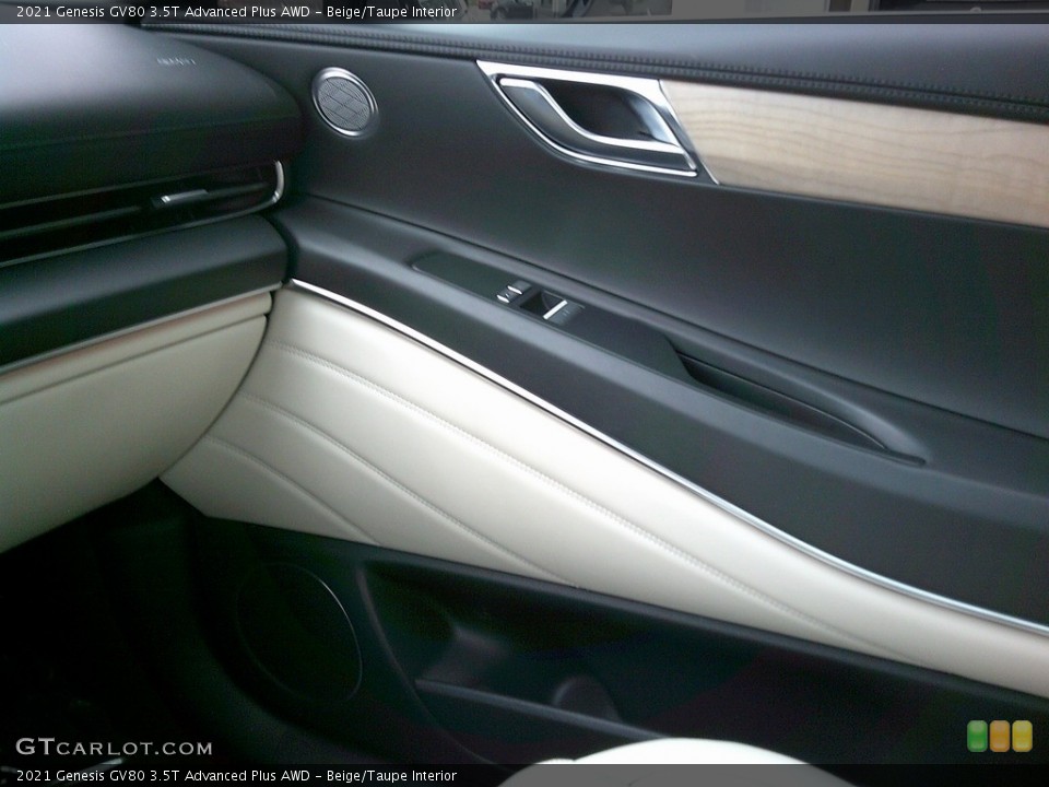 Beige/Taupe Interior Door Panel for the 2021 Genesis GV80 3.5T Advanced Plus AWD #146023376