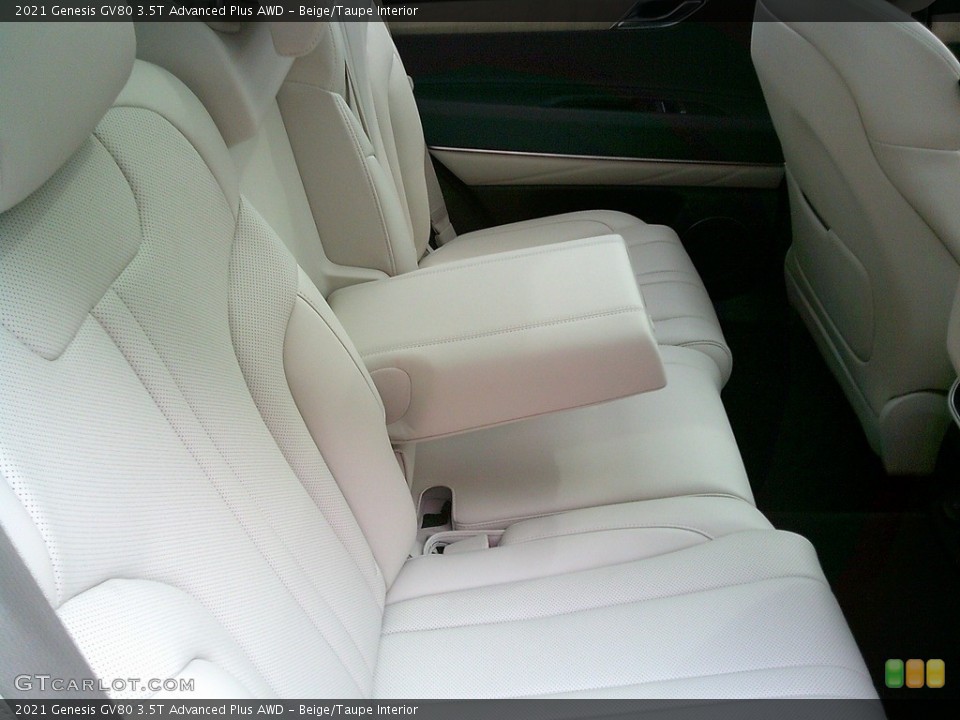 Beige/Taupe Interior Rear Seat for the 2021 Genesis GV80 3.5T Advanced Plus AWD #146023553