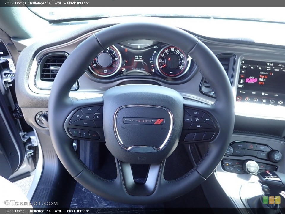 Black Interior Steering Wheel for the 2023 Dodge Challenger SXT AWD #146023976