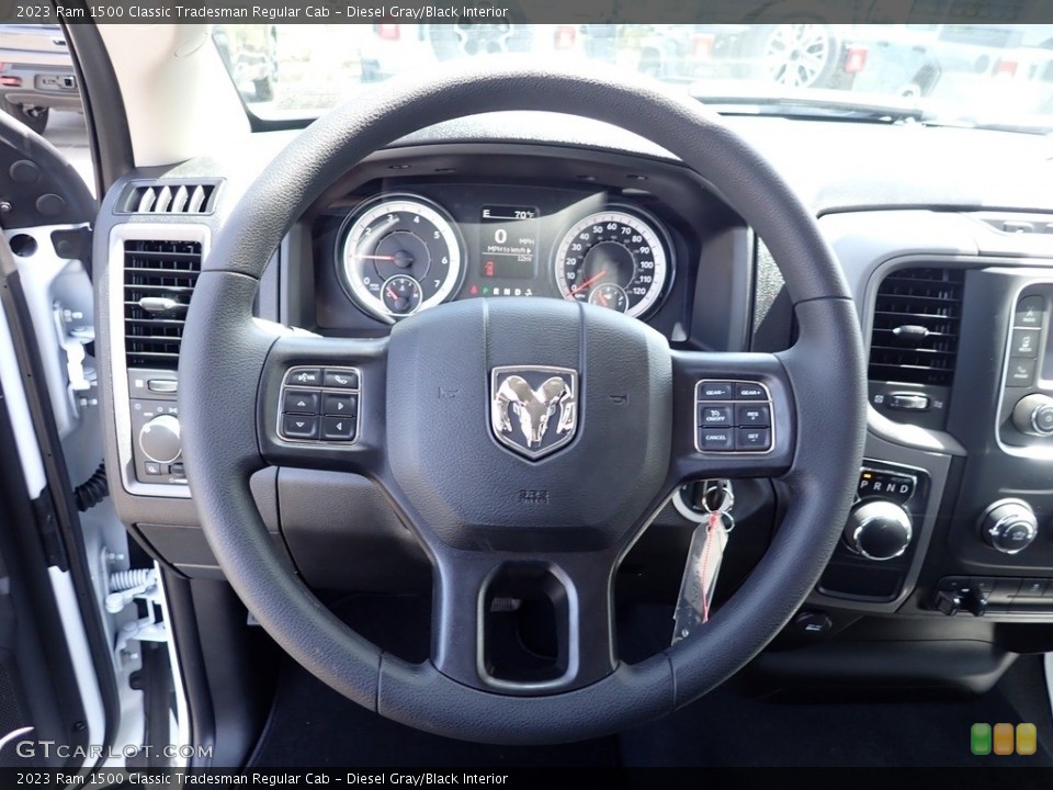 Diesel Gray/Black Interior Steering Wheel for the 2023 Ram 1500 Classic Tradesman Regular Cab #146024903