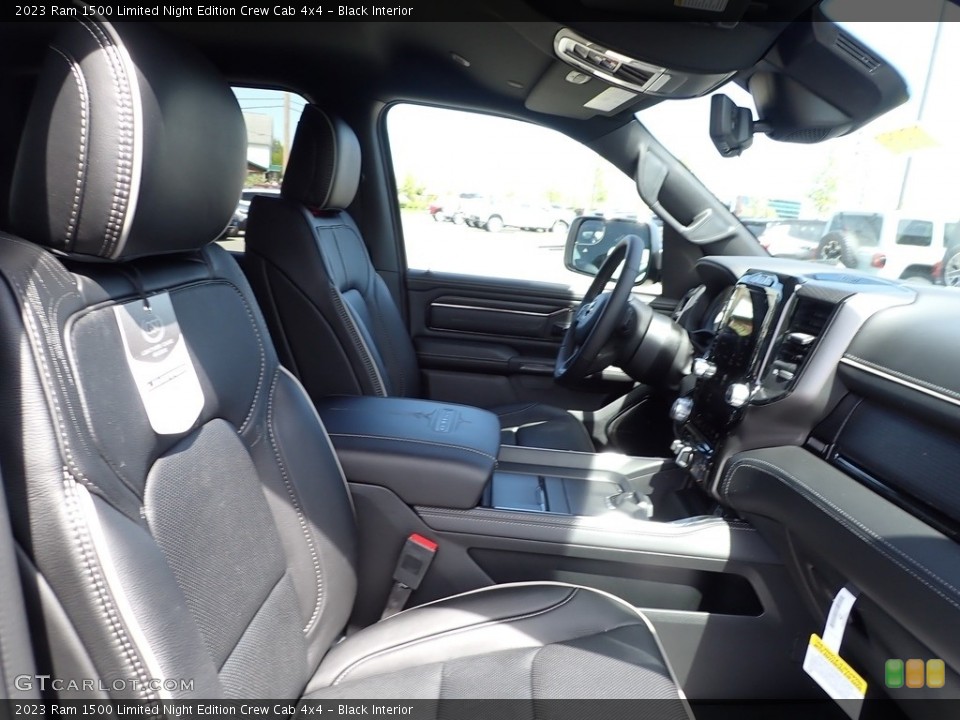 Black Interior Front Seat for the 2023 Ram 1500 Limited Night Edition Crew Cab 4x4 #146025167