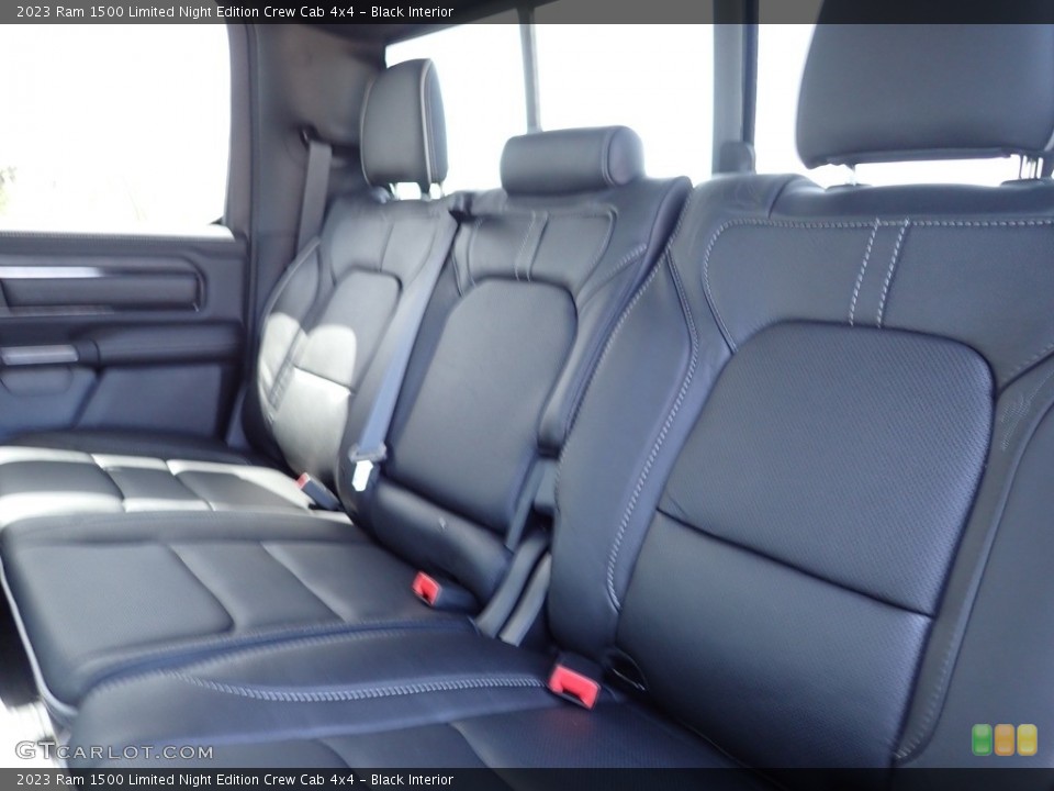 Black Interior Rear Seat for the 2023 Ram 1500 Limited Night Edition Crew Cab 4x4 #146025206