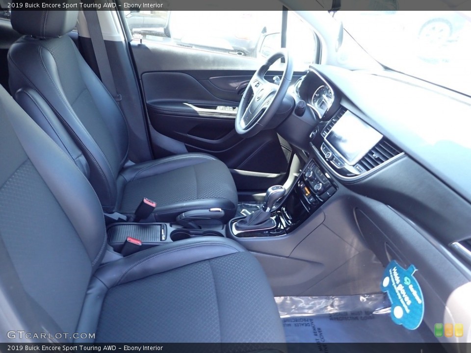Ebony Interior Front Seat for the 2019 Buick Encore Sport Touring AWD #146025641