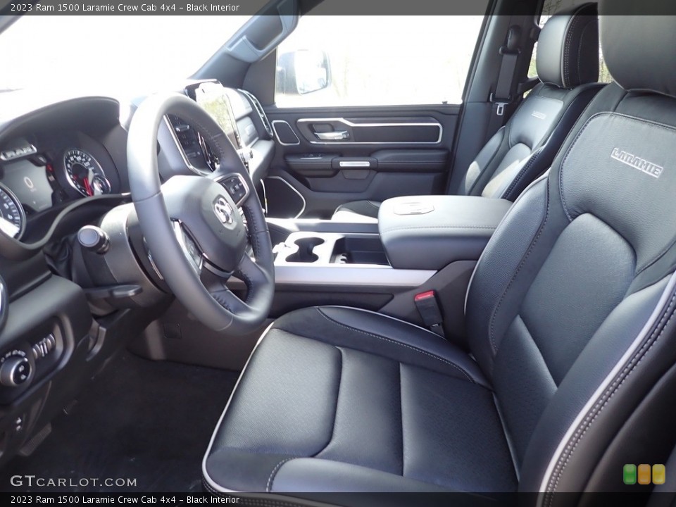 Black Interior Front Seat for the 2023 Ram 1500 Laramie Crew Cab 4x4 #146025700