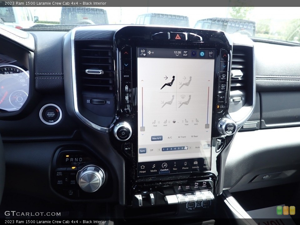 Black Interior Controls for the 2023 Ram 1500 Laramie Crew Cab 4x4 #146025752
