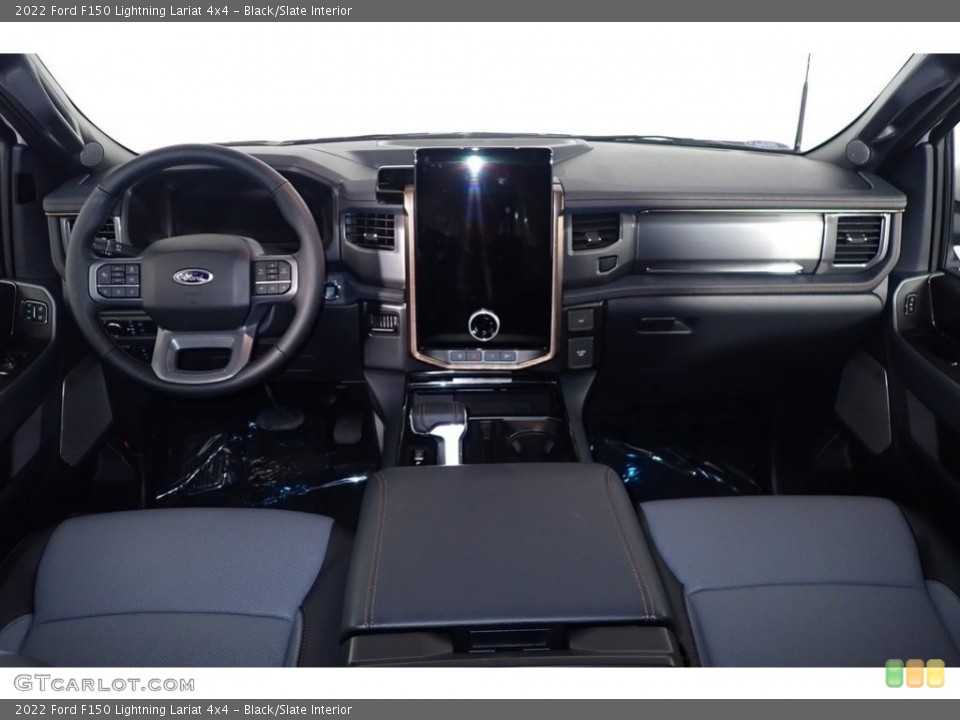 Black/Slate Interior Dashboard for the 2022 Ford F150 Lightning Lariat 4x4 #146026529