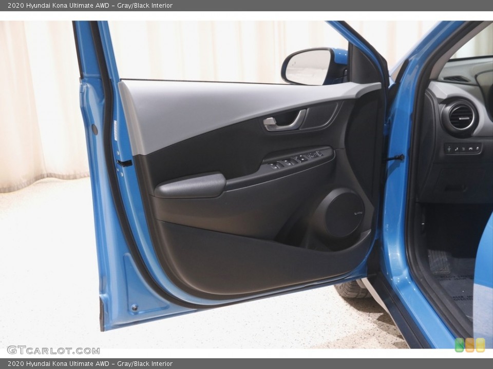 Gray/Black Interior Door Panel for the 2020 Hyundai Kona Ultimate AWD #146026688
