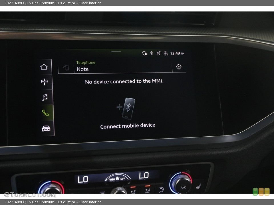 Black Interior Controls for the 2022 Audi Q3 S Line Premium Plus quattro #146027471