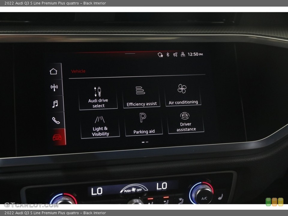 Black Interior Controls for the 2022 Audi Q3 S Line Premium Plus quattro #146027504