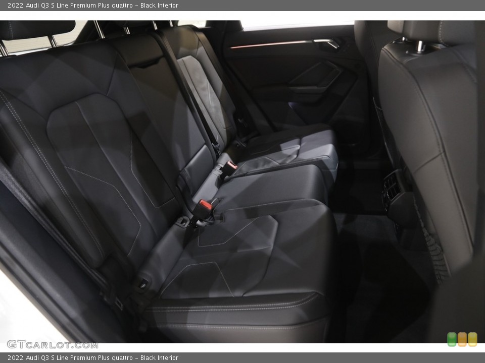 Black Interior Rear Seat for the 2022 Audi Q3 S Line Premium Plus quattro #146027615