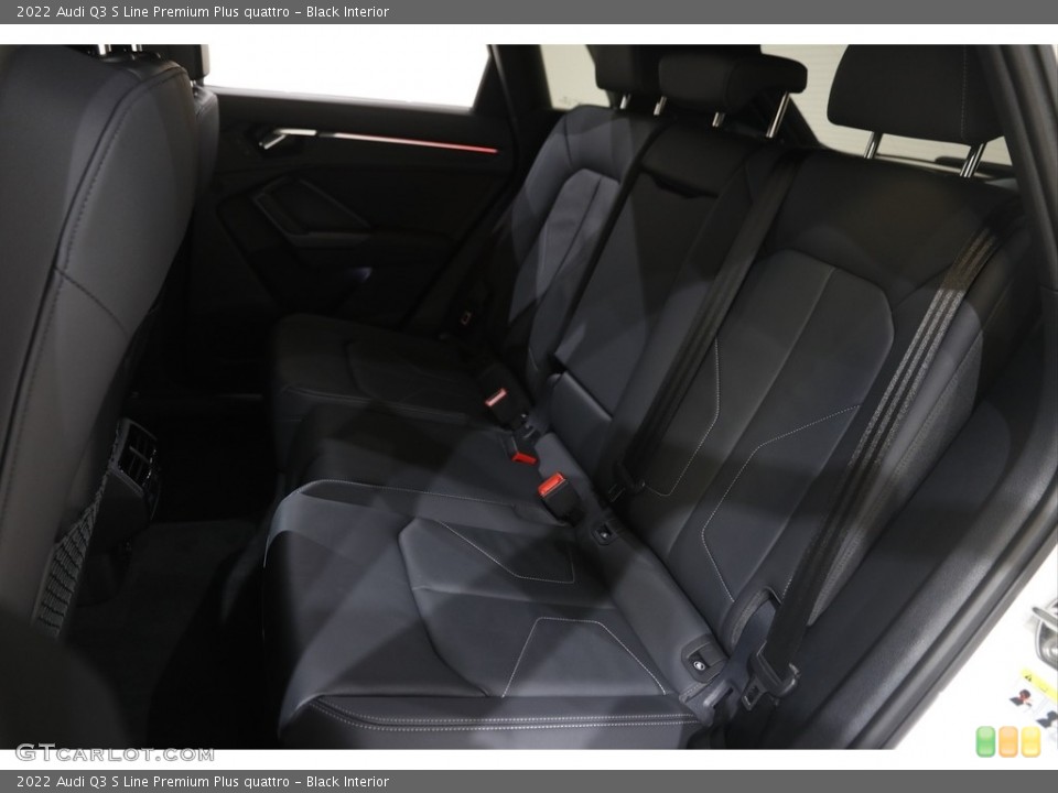 Black Interior Rear Seat for the 2022 Audi Q3 S Line Premium Plus quattro #146027639