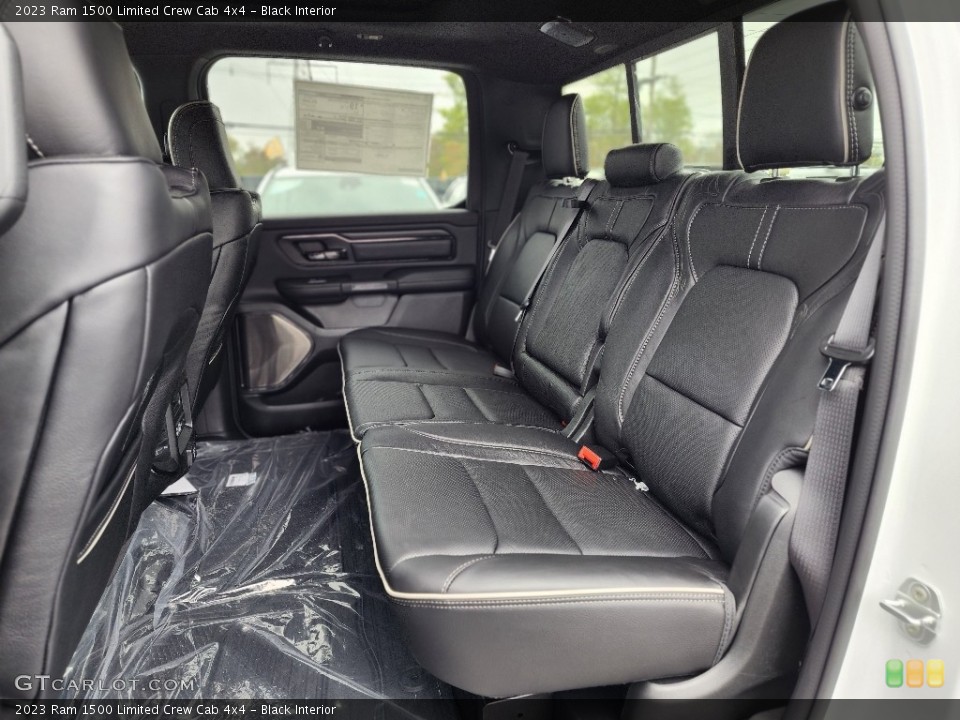 Black Interior Rear Seat for the 2023 Ram 1500 Limited Crew Cab 4x4 #146028440