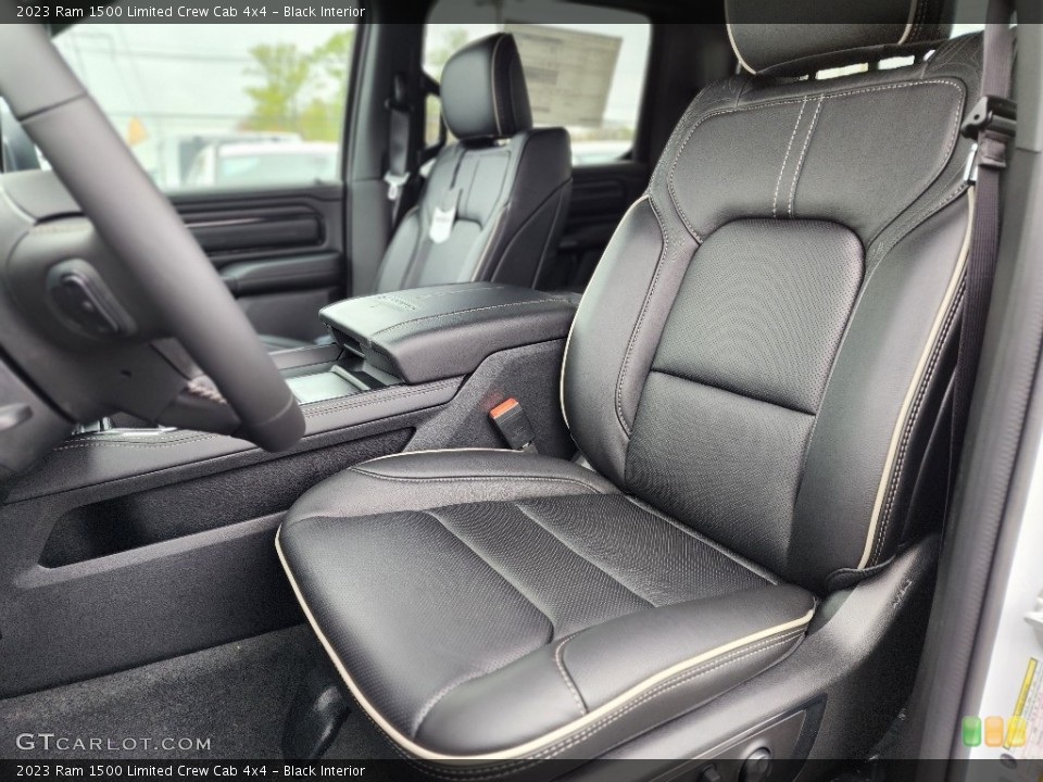 Black Interior Front Seat for the 2023 Ram 1500 Limited Crew Cab 4x4 #146028488