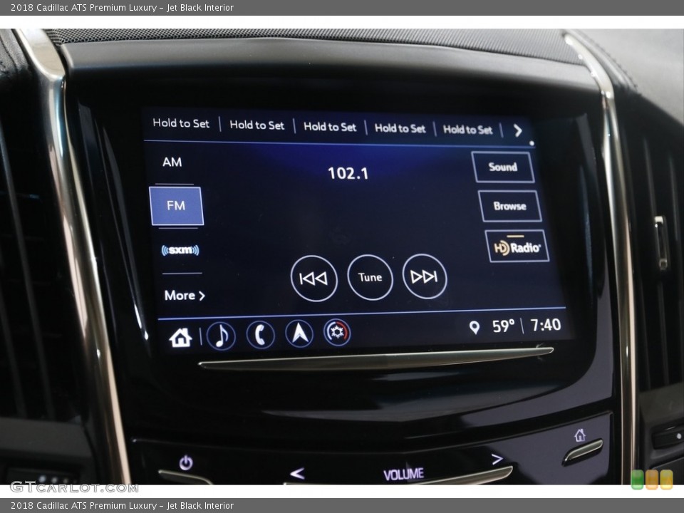 Jet Black Interior Controls for the 2018 Cadillac ATS Premium Luxury #146028929