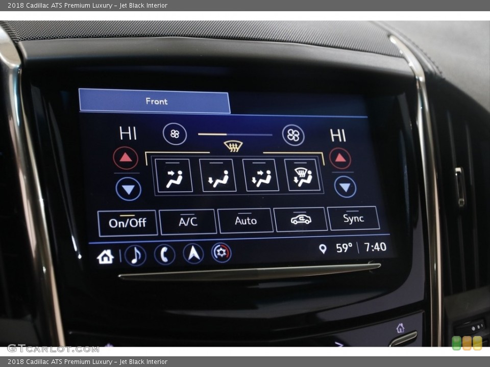 Jet Black Interior Controls for the 2018 Cadillac ATS Premium Luxury #146028995
