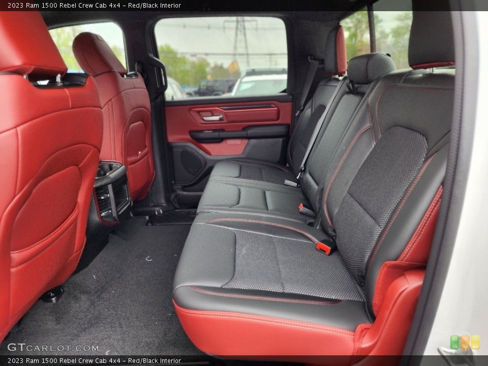 Red/Black Interior Rear Seat for the 2023 Ram 1500 Rebel Crew Cab 4x4 #146029067