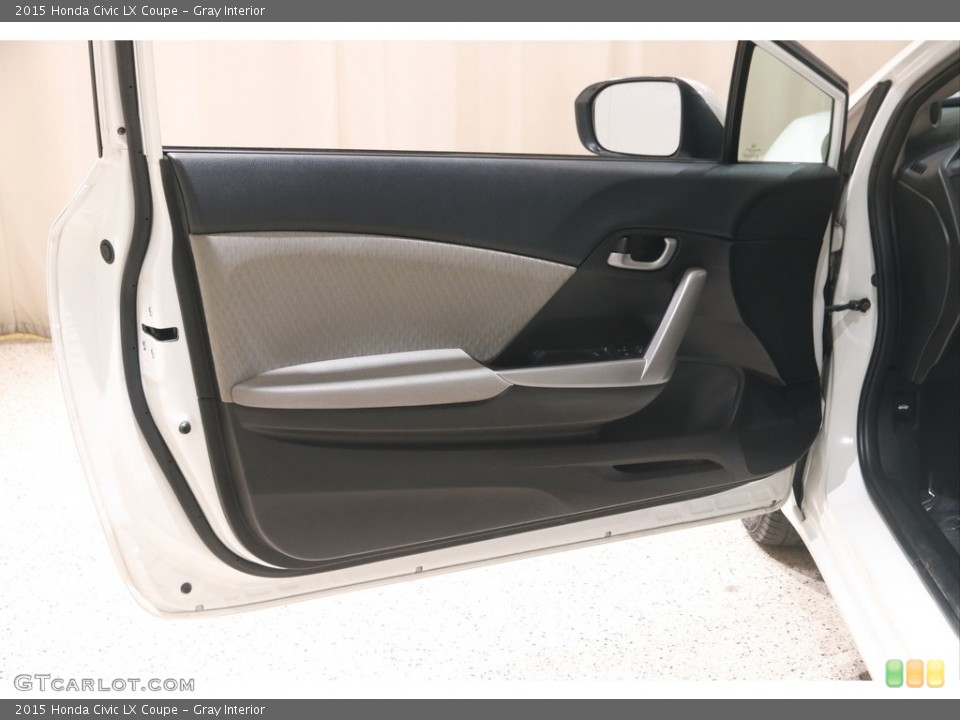 Gray Interior Door Panel for the 2015 Honda Civic LX Coupe #146029472