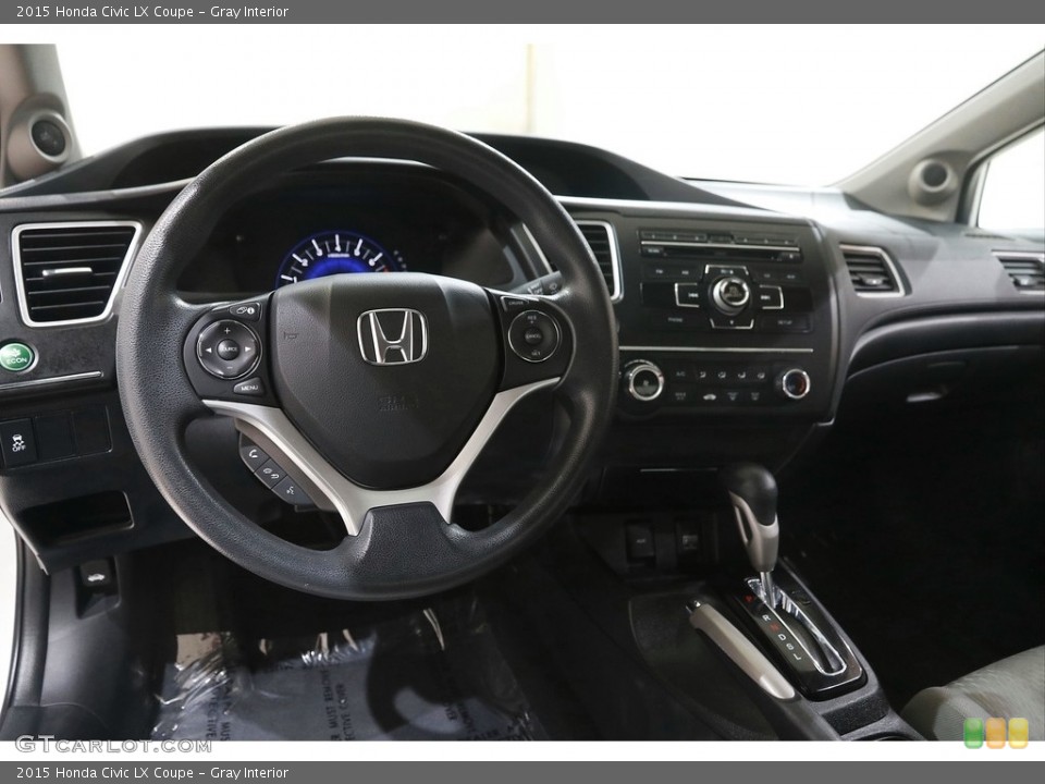 Gray Interior Dashboard for the 2015 Honda Civic LX Coupe #146029502